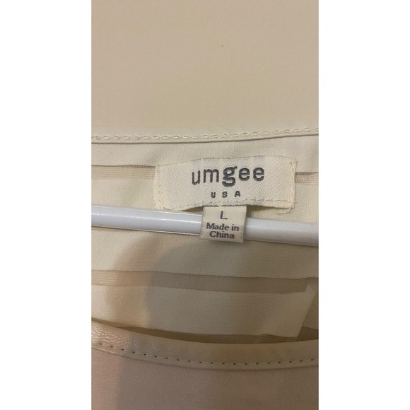 Umgee Cream Dolman Long Sleeve Striped Back Top - Picture 2 of 4